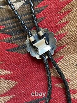Vintage Navajo Sterling & Turquoise Bolo Tie and Tips