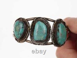 Vintage Navajo Sterling/turquoise cuff bracelet