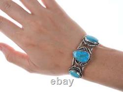 Vintage Navajo Sterling/turquoise cuff bracelet