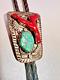 Vintage Navajo -Turquoise, Coral, Morenci Sterling, Native American Turquoise