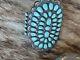 Vintage Navajo Turquoise Cuff Bracelet Sterling DLW Delia Wauneka