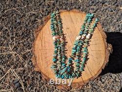 Vintage Navajo Turquoise Necklace Handmade Southwestern NA Artistry