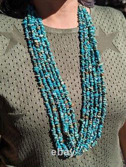 Vintage Navajo Turquoise Nugget Necklace Southwestern Artistry