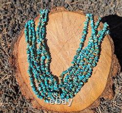 Vintage Navajo Turquoise Nugget Necklace Southwestern Artistry