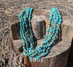 Vintage Navajo Turquoise Nugget Necklace Southwestern Artistry