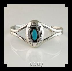 Vintage Navajo Turquoise Shadowbox Bracelet