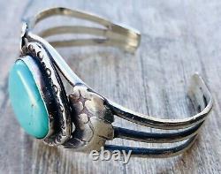 Vintage Navajo Turquoise & Sterling Silver Bracelet