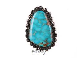 Vintage Navajo silver and turquoise pendant