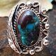 Vintage Old Pawn Native American Navajo Bisbee Turquoise Sterling Ring Sz 6 Wow