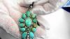 Vintage Old Pawn Native American Turquoise Silver Pendant
