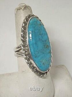 Vintage Retro NAVAJO Southwest Style Sterling TURQUOISE RINGS Wholesale LOT 6