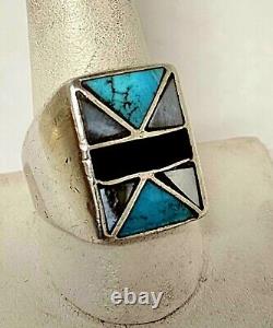 Vintage Retro NAVAJO Southwest Style Sterling TURQUOISE RINGS Wholesale LOT 6