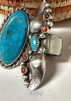 Vintage Retro NAVAJO Southwest Style Sterling TURQUOISE RINGS Wholesale LOT 6