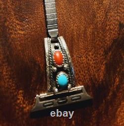 Vintage Sterling Silver Turquoise Navajo Native American apple watch band