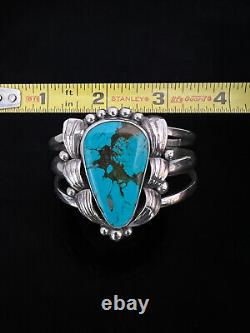 Vintage Turquoise Navajo Sterling Silver Baracelet size 6.25 40.43 grams