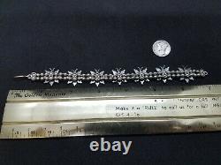 Vintage Zuni Petit Point Cluster Turquoise Sterling Silver Link Bracelet