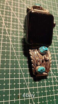 Vintage sterling silver Turquoise Navajo Native American Apple watch band