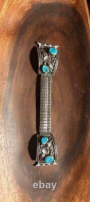 Vintage sterling silver Turquoise Navajo Native American apple watch band