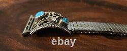 Vintage sterling silver Turquoise Navajo Native American apple watch band