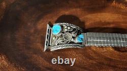 Vintage sterling silver Turquoise Navajo Native American apple watch band