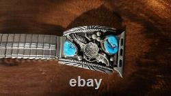 Vintage sterling silver Turquoise Navajo Native American apple watch band