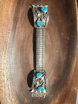 Vintage sterling silver Turquoise Navajo Native American apple watch band