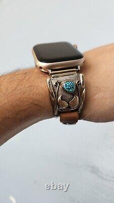 Vintage sterling silver Turquoise Navajo apple watch band