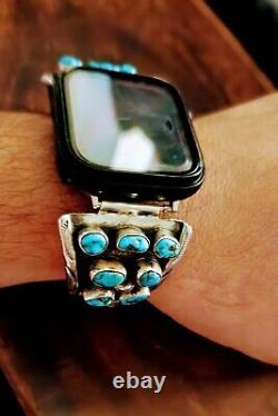 Vintage sterling silver Turquoise Navajo apple watch band