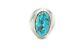 Vtg Native American Navajo Sterling Silver Turquoise Mens Ring Size 8.5 Signed