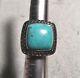 Vtg Navajo Turquoise Sterling Silver Ring, Huge/chunky Size 7